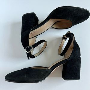 No.6 Cara black suede ankle strap shoes size 36 (6)